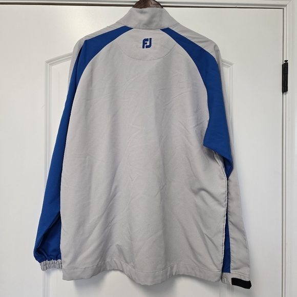 Footjoy Pullover Jacket Mens Blue Gray 1/2 Zip Long Sleeve Golf Size Large/XLarg - Picture 3 of 6